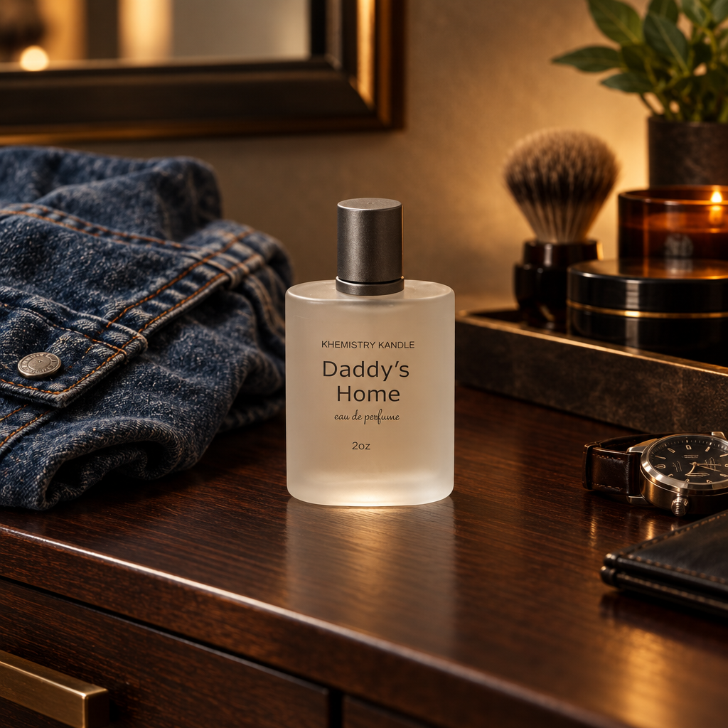 Daddy's Home Cologne lifestyle shot on vanity